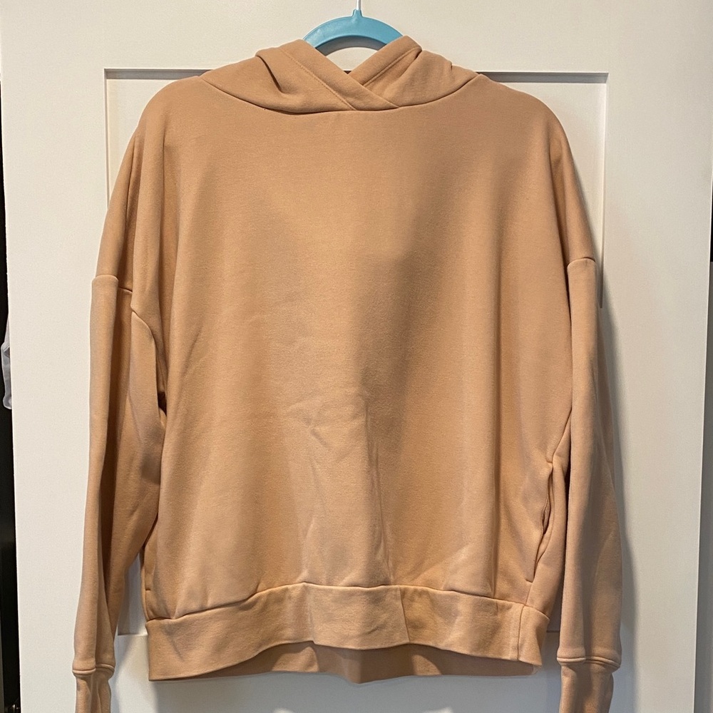 Fabletics Women's Hoodie Sweatshirt in Light Tan